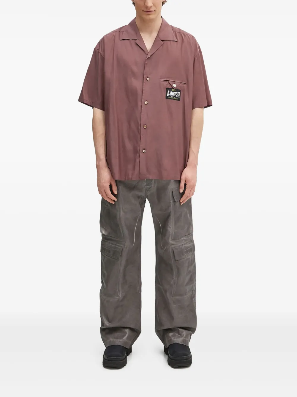 Рубашка с короткими рукавами и нагрудным карманом AMBUSH, красный
Рубашка с короткими рукавами и нагрудным карманом AMBUSH, красный