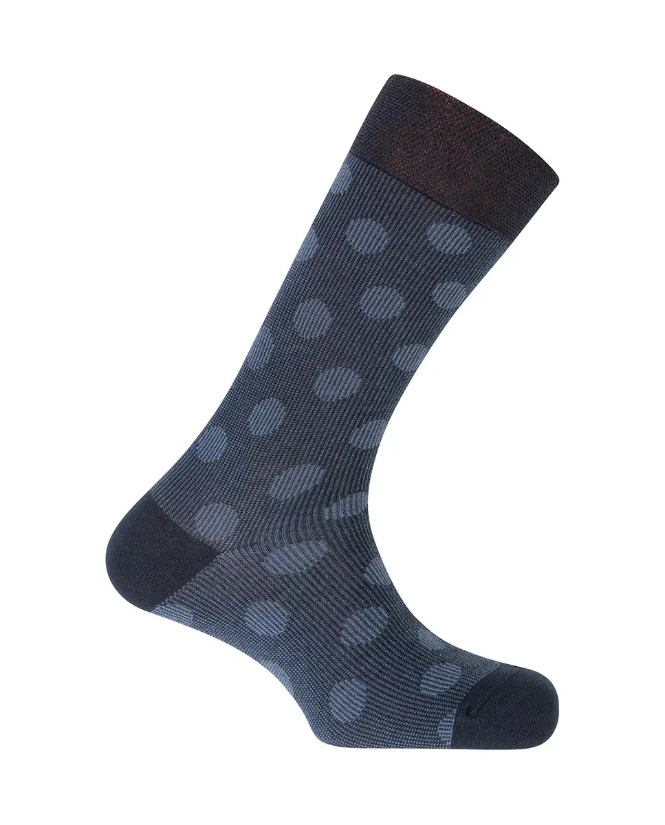 Мужские хлопковые носки в темно-синий горошек Punto Blanco
Мужские хлопковые носки в темно-синий горошек Punto Blanco