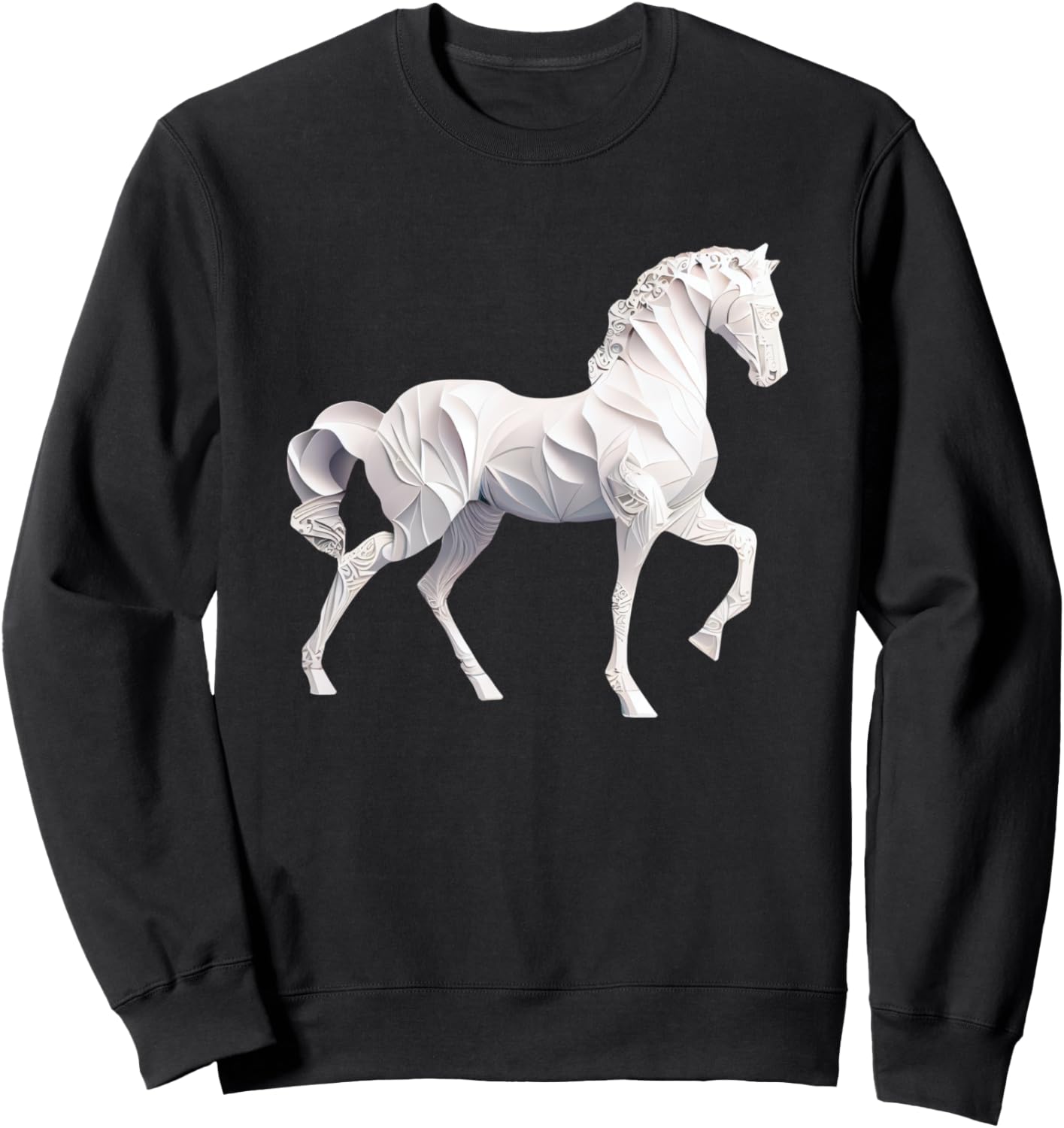 Мастерски выполненная толстовка с иллюстрацией лошади в стиле оригами Elegant Equine Grace Horse Artistry, черный
Мастерски выполненная толстовка с иллюстрацией лошади в стиле оригами Elegant Equine Grace Horse Artistry, черный