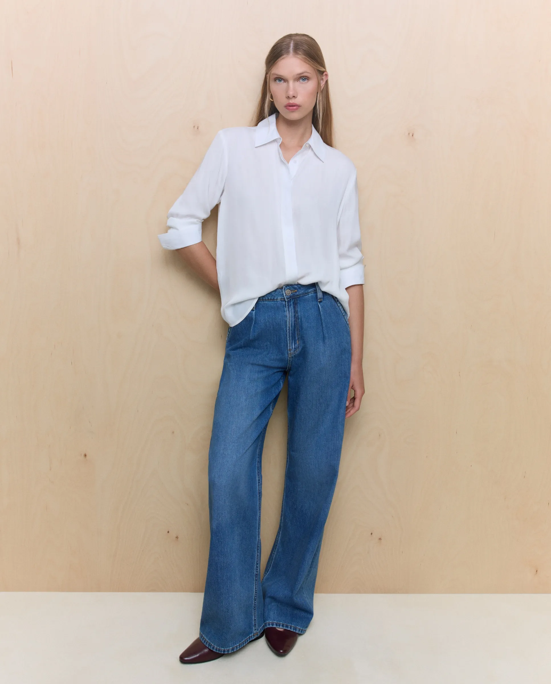 Женская блузка с длинными атласными рукавами Easy Wear, белый
Женская блузка с длинными атласными рукавами Easy Wear, белый