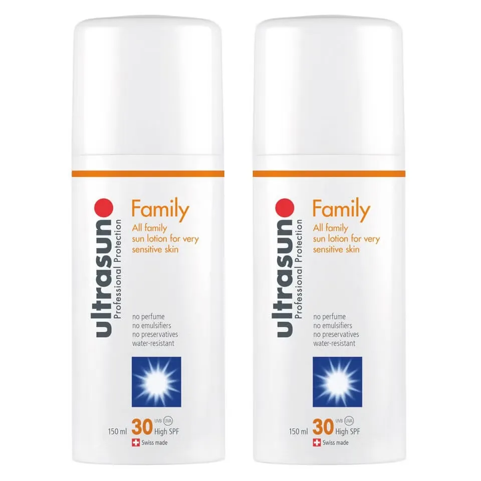 Family SPF 30 - Суперчувствительный дуэт (2 x 150 мл) Ultrasun
Family SPF 30 - Суперчувствительный дуэт (2 x 150 мл) Ultrasun
