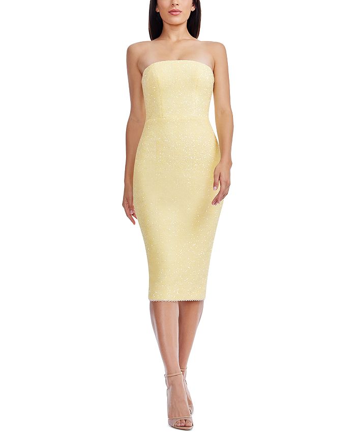 Платье Viviana Dress the Population, желтый 
Платье Viviana Dress the Population, желтый