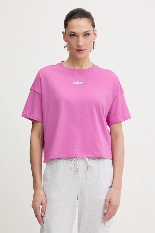 Хлопковая футболка DKNY, фиолетовый
Хлопковая футболка DKNY, фиолетовый