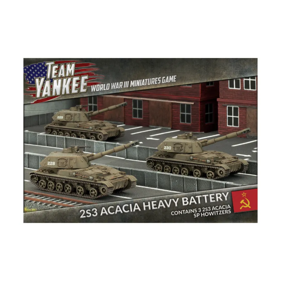 Тяжелая батарея 2С3 «Акация», Team Yankee - World War III - Soviet Army (1:100)
Тяжелая батарея 2С3 «Акация», Team Yankee - World War III - Soviet Army (1:100)