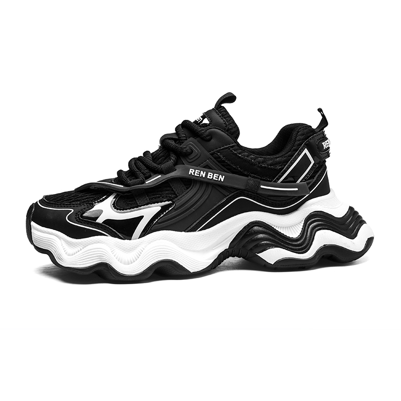 RENBEN Мужские легкие повседневные низкие кроссовки с амортизацией для увеличения роста черные, цвет Black 
RENBEN Мужские легкие повседневные низкие кроссовки с амортизацией для увеличения роста черные, цвет Black