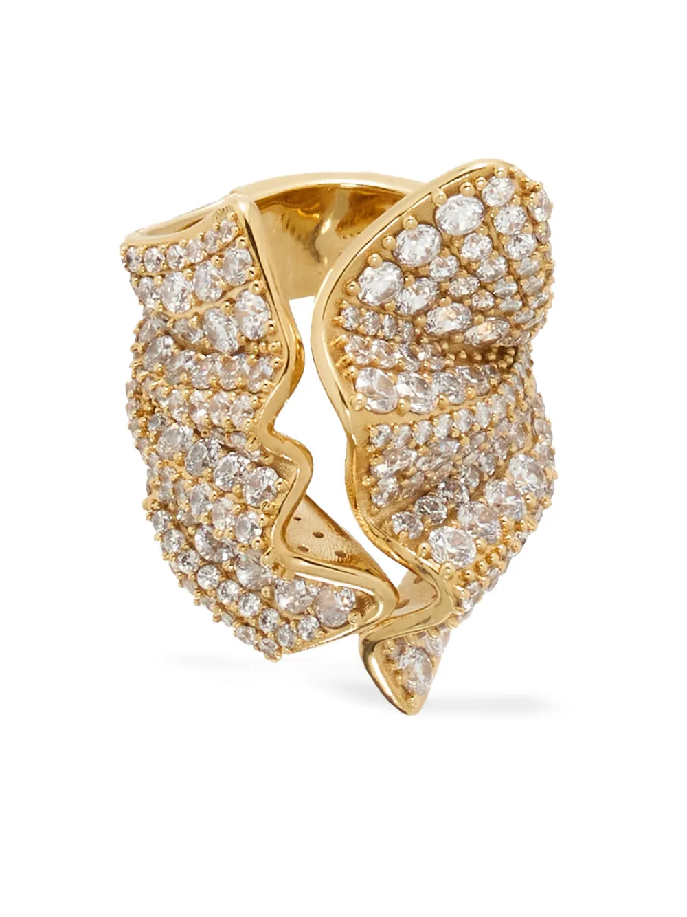 Кольцо с кристаллами Ferragamo, золотой
Кольцо с кристаллами Ferragamo, золотой