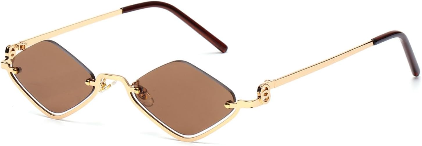 Солнцезащитные очки с защитой от УФ-излучения UV400 | Маленькая металлическая оправа | Для женщин и мужчин | Для занятий спортом на открытом воздухе и вождения DSVIGF, C2 Gold Brown
Солнцезащитные очки с защитой от УФ-излучения UV400 | Маленькая металлическая оправа | Для женщин и мужчин | Для занятий спортом на открытом воздухе и вождения DSVIGF, C2 Gold Brown