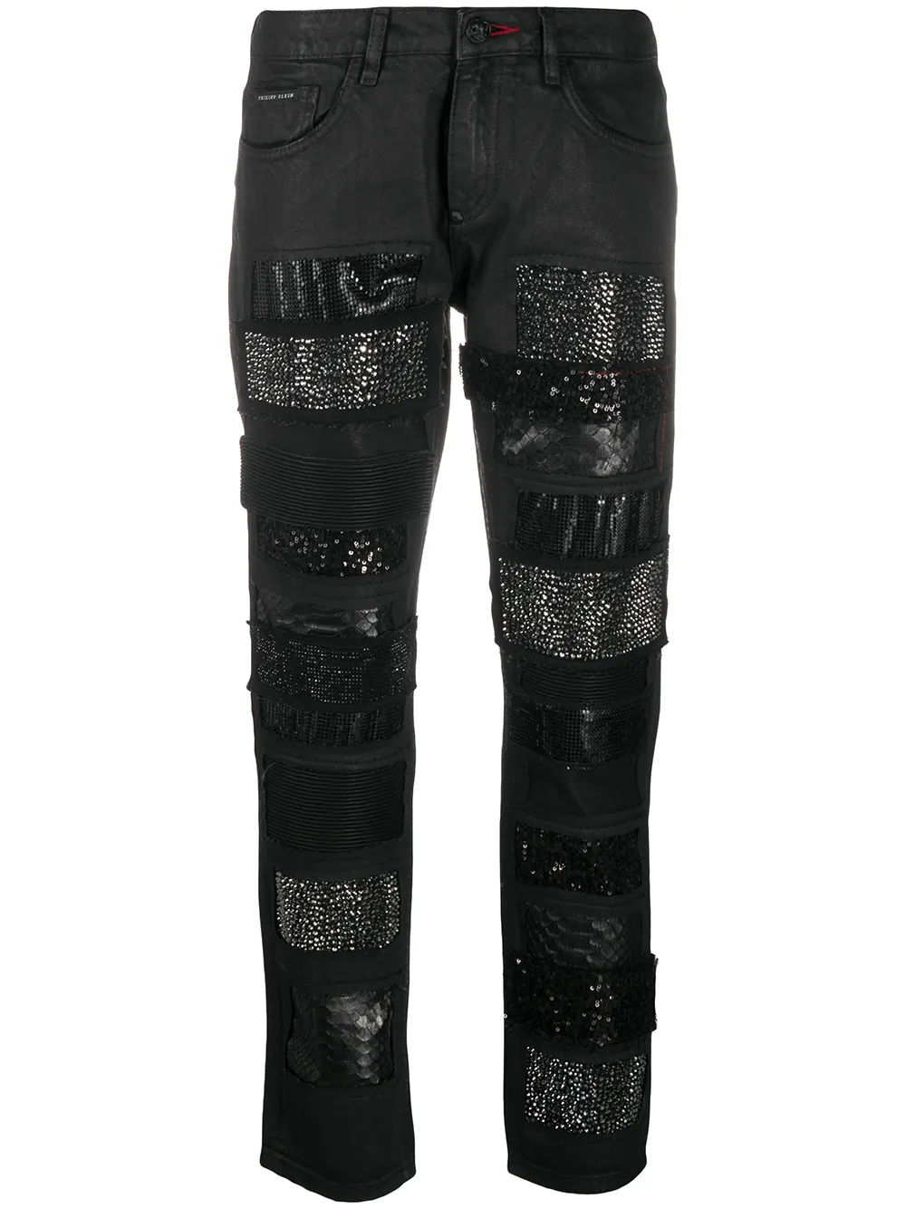 Кастомизированные джинсы бойфренды Philipp Plein, черный
Кастомизированные джинсы бойфренды Philipp Plein, черный