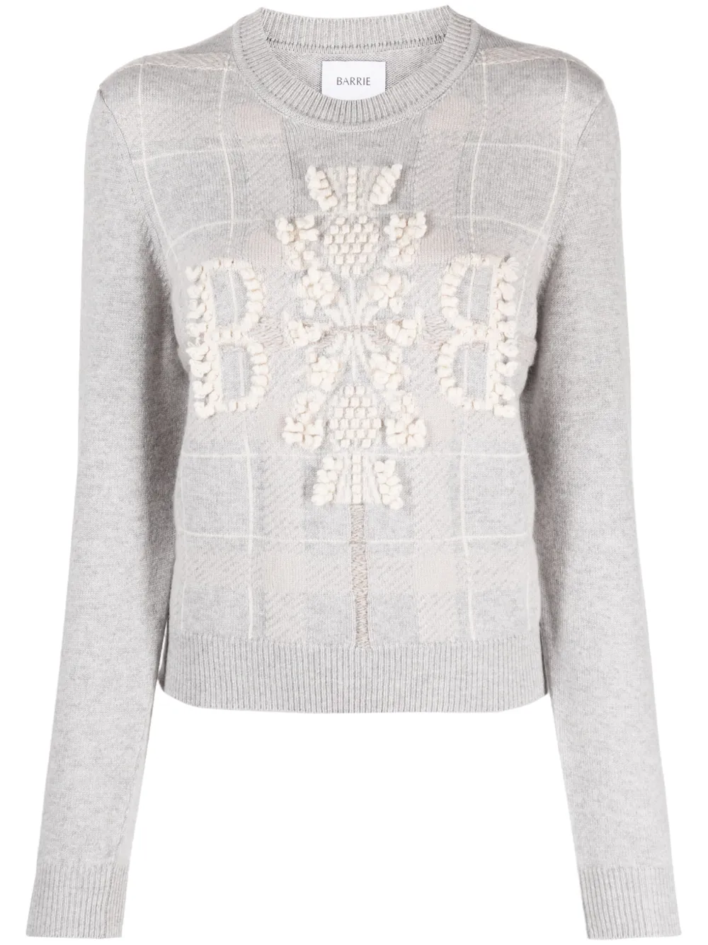 Кашемировый джемпер в клетку тартан Barrie, серый
Кашемировый джемпер в клетку тартан Barrie, серый