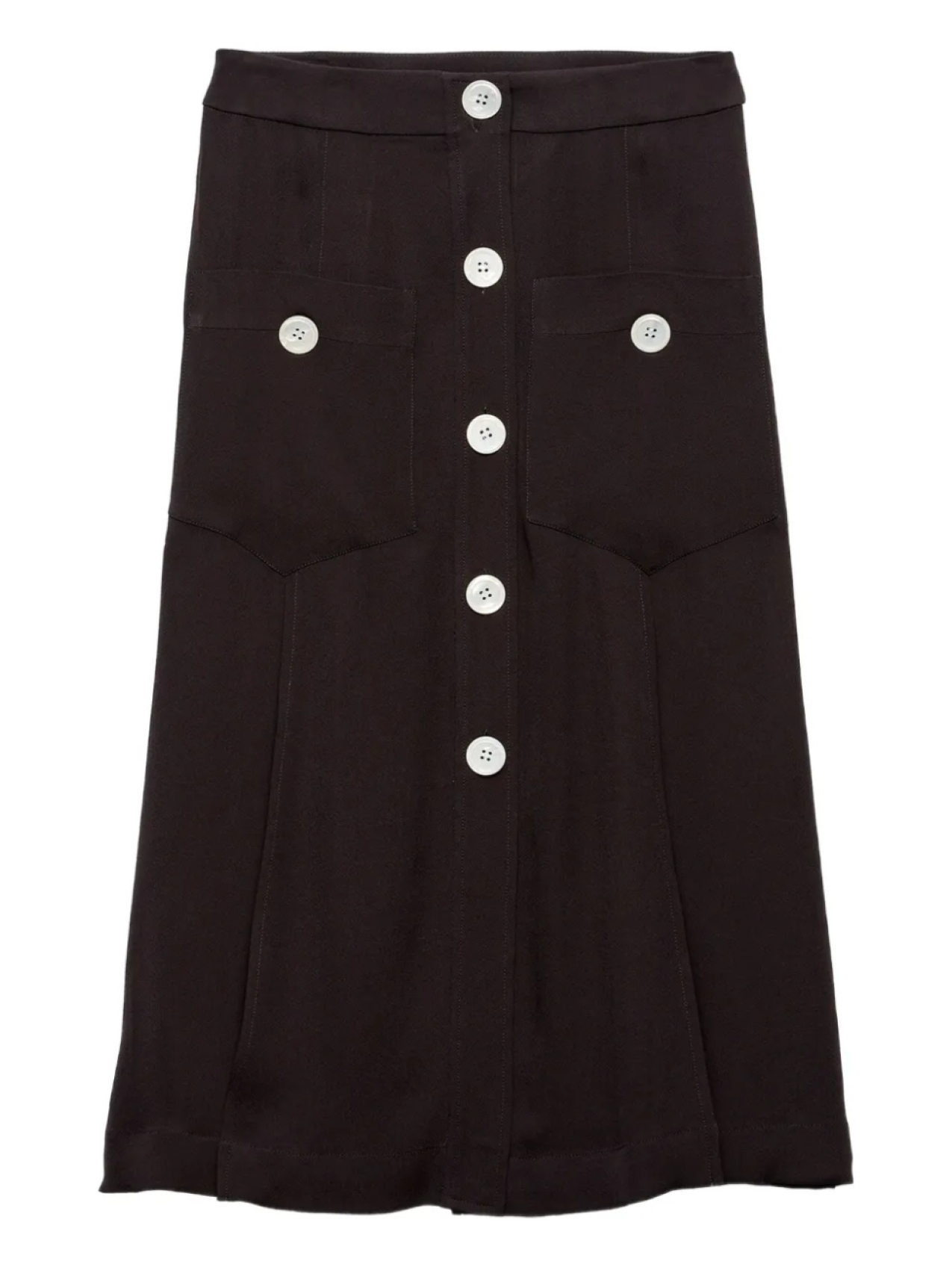 Prada атласная юбка, черный
Prada атласная юбка, черный