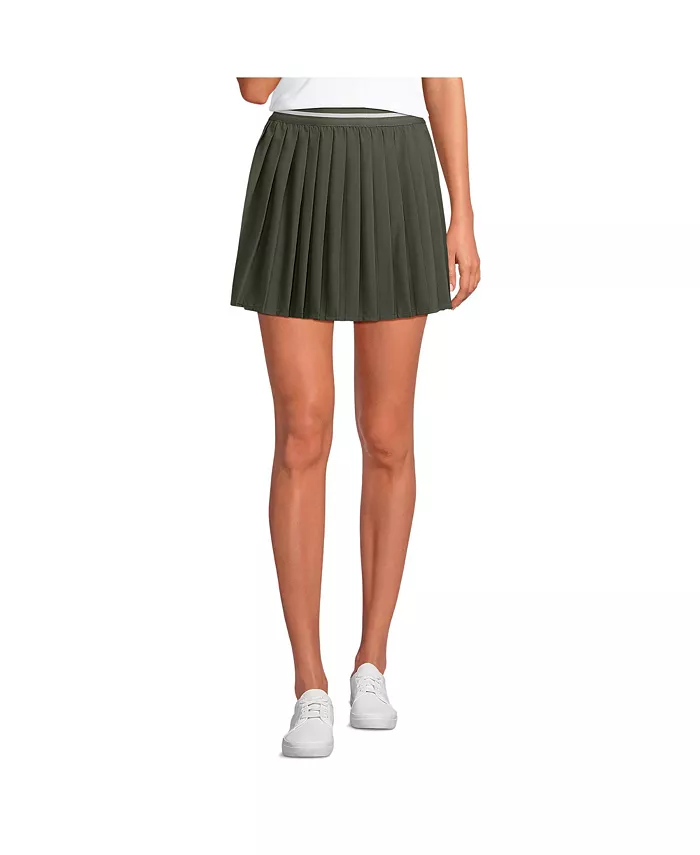 Женская спортивная тканая юбка-шорты со складками Lands' End, зеленый
Женская спортивная тканая юбка-шорты со складками Lands' End, зеленый