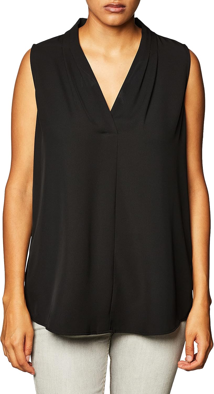 Женская блузка без рукавов Calvin Klein со встречной складкой (стандартная и плюс), Black
Женская блузка без рукавов Calvin Klein со встречной складкой (стандартная и плюс), Black