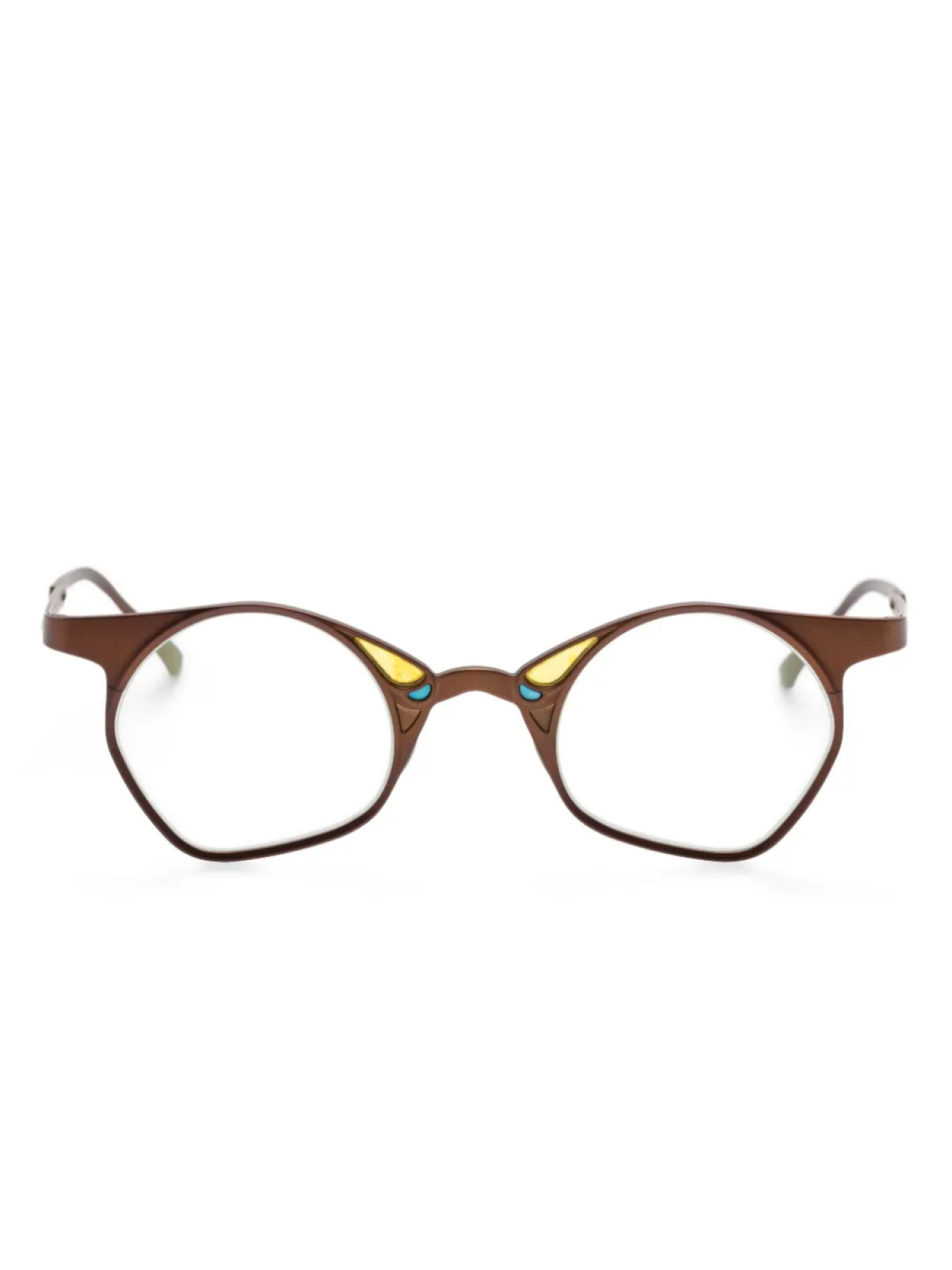 Очки в геометрической оправе Rigards, коричневый
Очки в геометрической оправе Rigards, коричневый