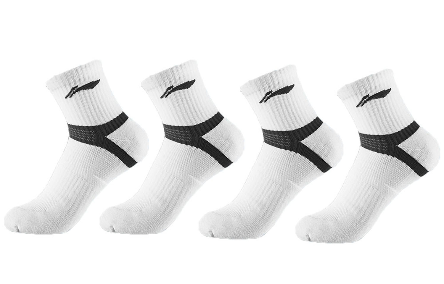 LiNing Носки до середины икры Унисекс 4 пары, Черный Белый (4 пары)
LiNing Носки до середины икры Унисекс 4 пары, Черный Белый (4 пары)