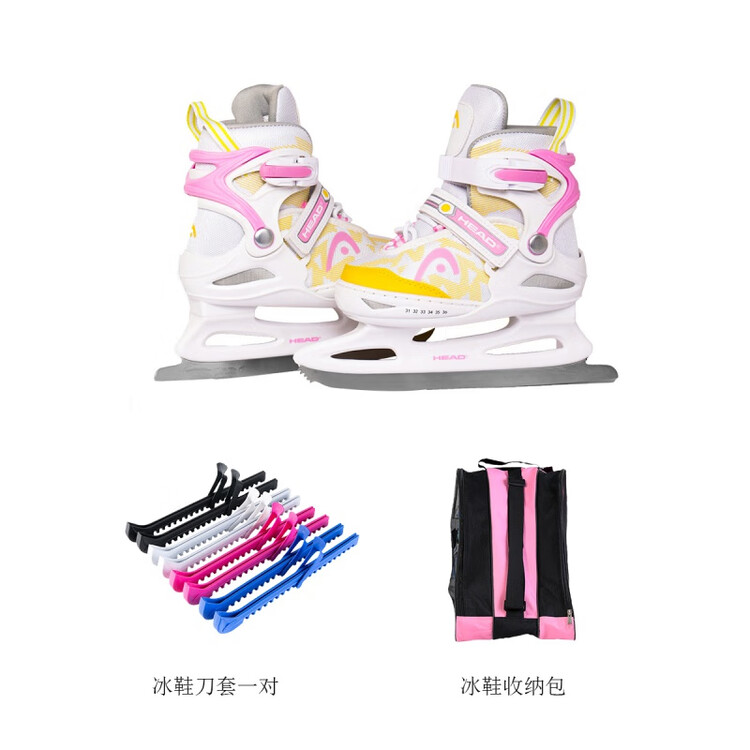 HEAD Детские коньки для фигурного катания для начинающих, регулируемые, для девочек, розово-белые, с чехлами и сумкой, размер M (31-36)
HEAD Детские коньки для фигурного катания для начинающих, регулируемые, для девочек, розово-белые, с чехлами и сумкой, размер M (31-36)
