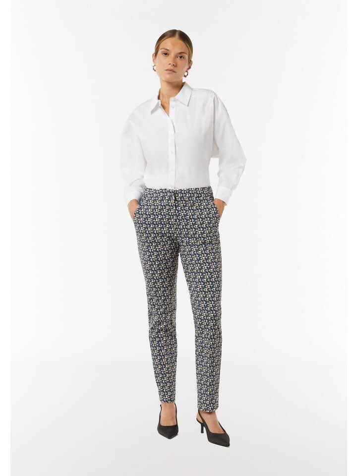 Тканевые брюки comma Hose 7/8, синий 
Тканевые брюки comma Hose 7/8, синий