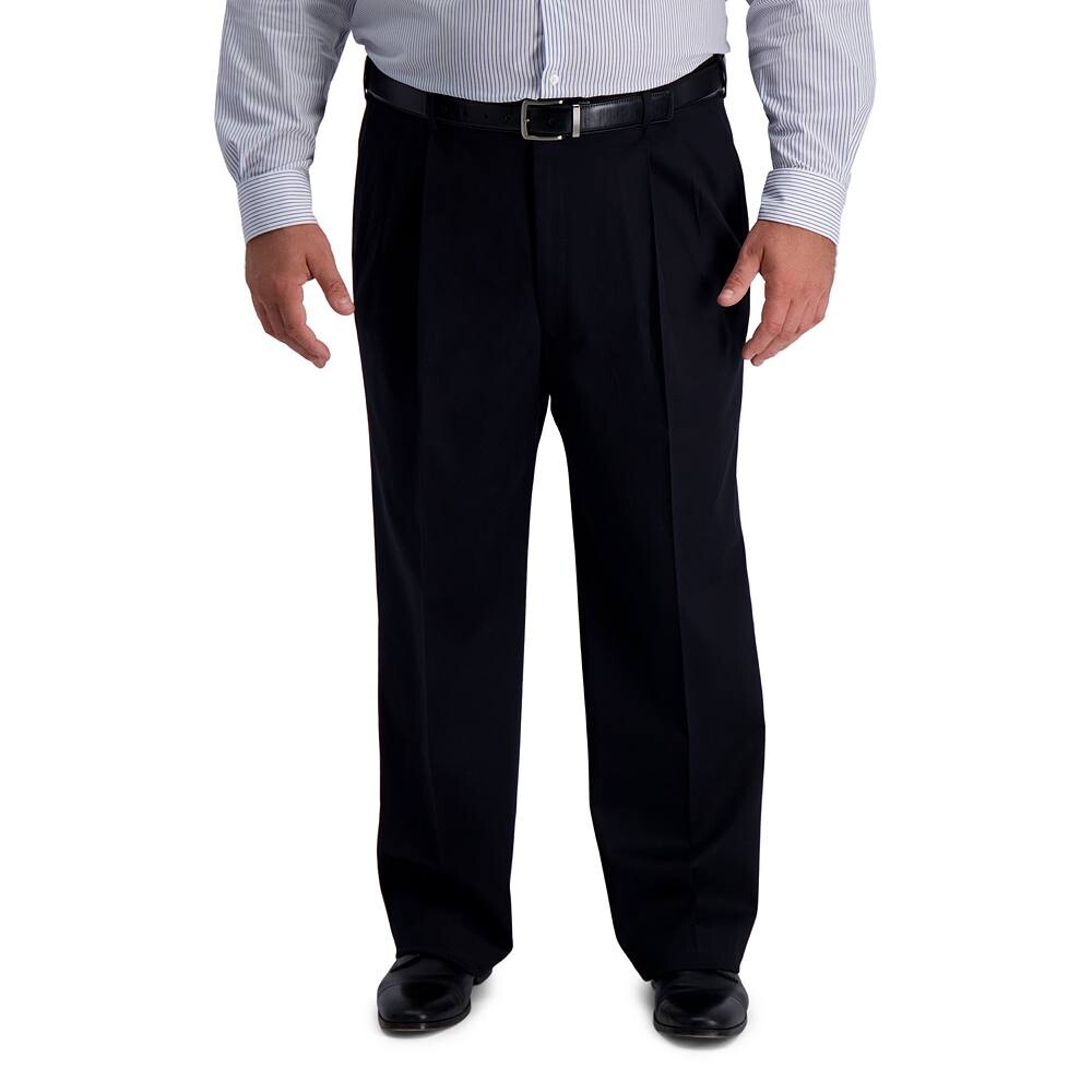 Брюки классического кроя со складками цвета хаки Big & Tall Haggar без железа премиум-класса, черный
Брюки классического кроя со складками цвета хаки Big & Tall Haggar без железа премиум-класса, черный