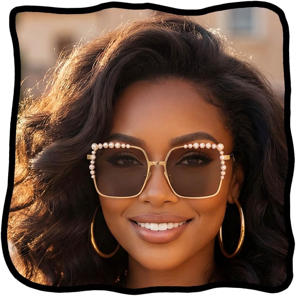 Винтажные солнцезащитные очки Woeoe с жемчужными стразами, квадратной формы, увеличенного размера, для женщин, в золотой оправе, модные очки с защитой от УФ-излучения, Black
Винтажные солнцезащитные очки Woeoe с жемчужными стразами, квадратной формы, увеличенного размера, для женщин, в золотой оправе, модные очки с защитой от УФ-излучения, Black