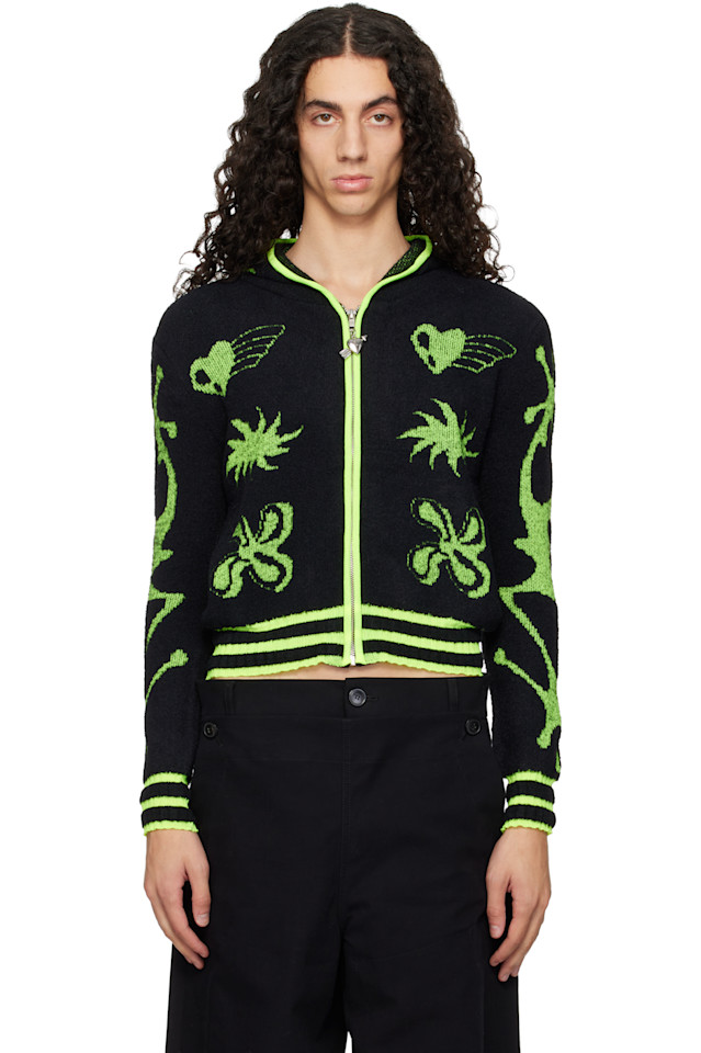 Chopova Lowena Черная неоновая мультяшная толстовка
Chopova Lowena Черная неоновая мультяшная толстовка