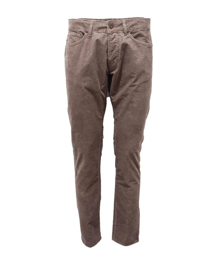 Бархатные брюки с ребристыми манжетами Michael Coal, коричневый
Бархатные брюки с ребристыми манжетами Michael Coal, коричневый