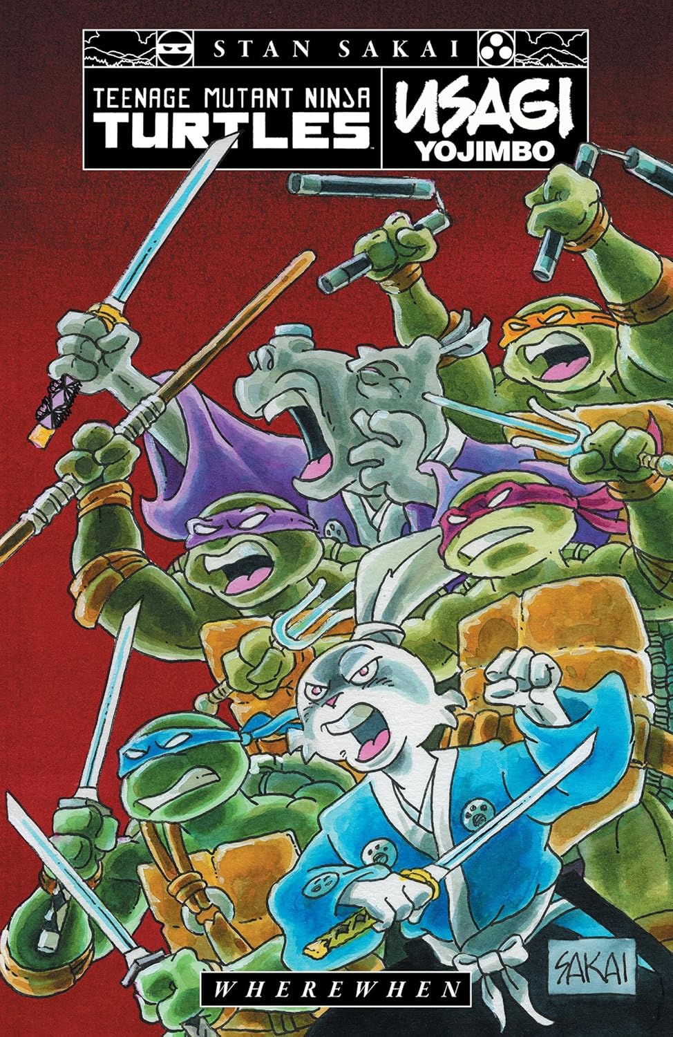 Teenage Mutant Ninja Turtles/Usagi Yojimbo: WhereWhen (IDW Publishing)
Teenage Mutant Ninja Turtles/Usagi Yojimbo: WhereWhen (IDW Publishing)