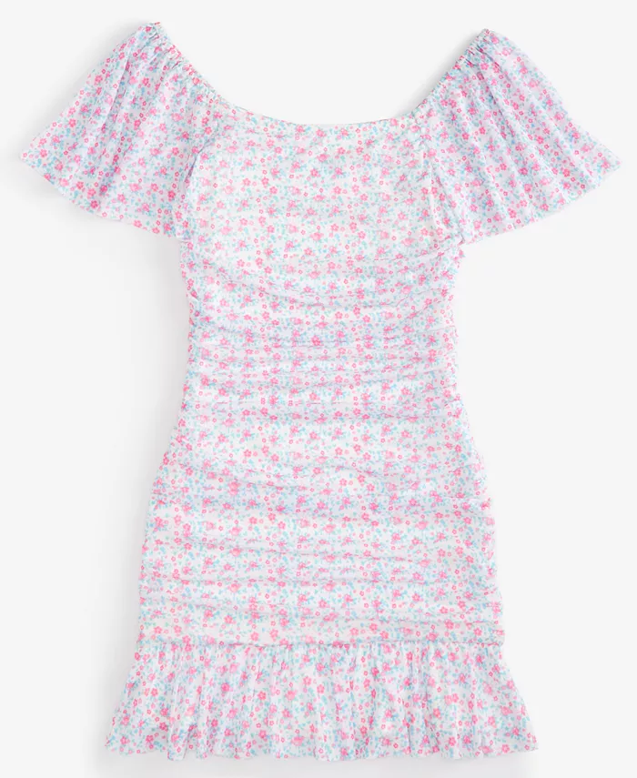 Платье с рюшами и воланами на рукавах из сетки для девочек постарше Big Girls With Jules, мультиколор
Платье с рюшами и воланами на рукавах из сетки для девочек постарше Big Girls With Jules, мультиколор