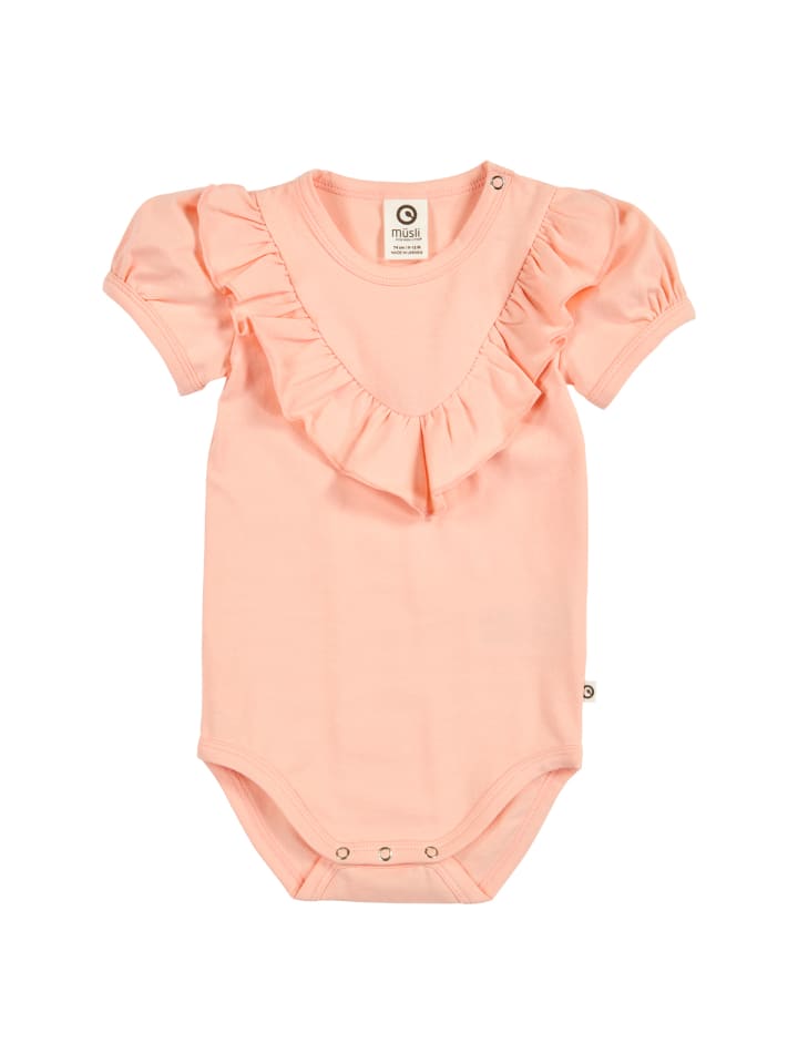 Müsli Боди с короткими рукавами персикового цвета
Müsli Боди с короткими рукавами персикового цвета