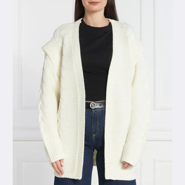 Кардиган стандартного кроя Silvian Heach, белый 
Кардиган стандартного кроя Silvian Heach, белый
