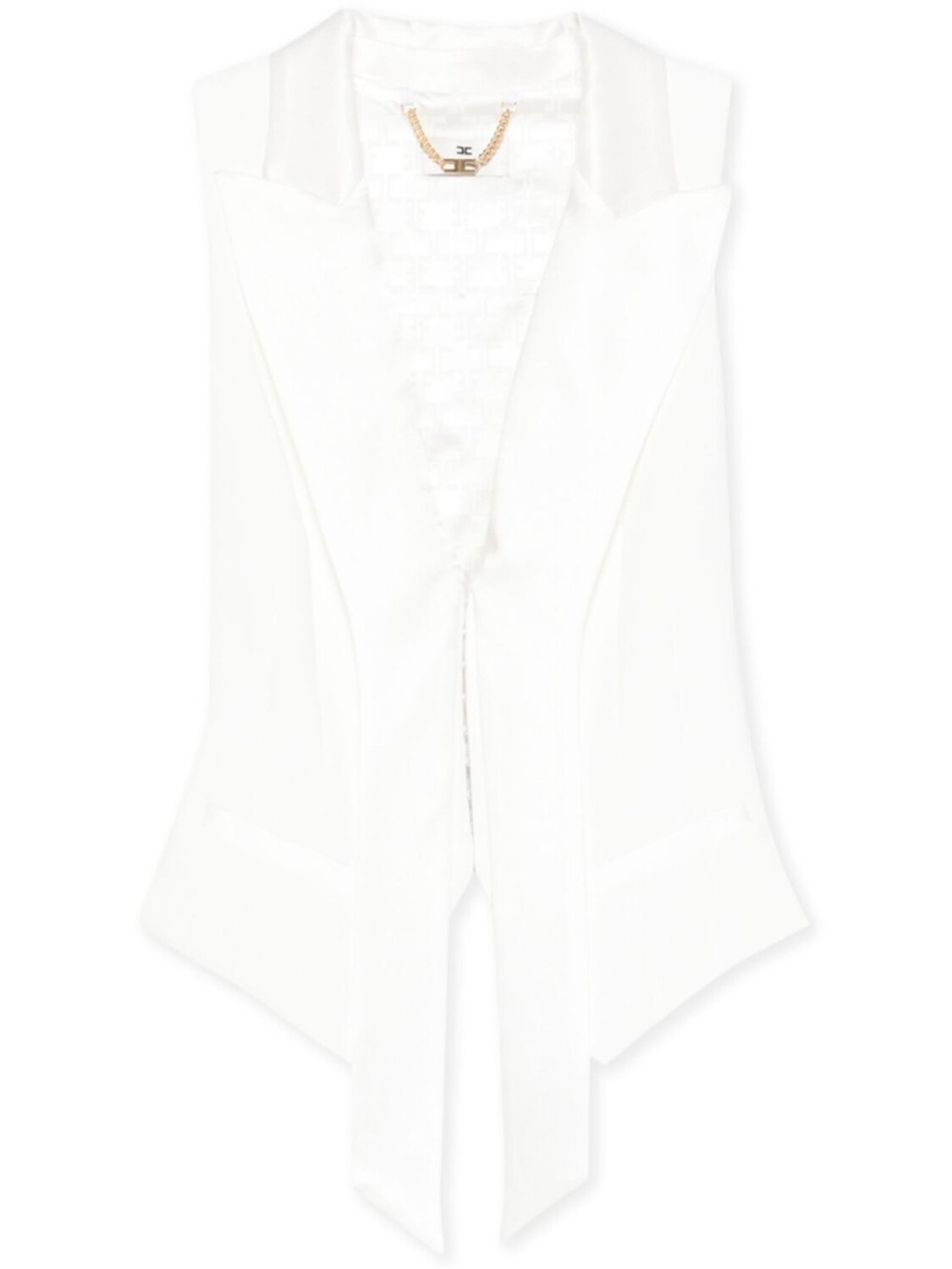 Креповый жилет Elisabetta Franchi, нейтральный 
Креповый жилет Elisabetta Franchi, нейтральный