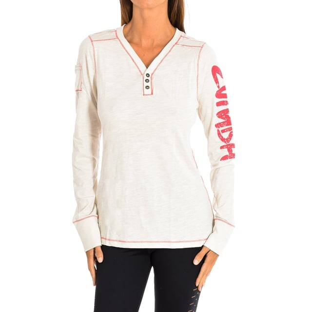 Толстовка с длинным рукавом z1t00324 толстовка Zumba, бежевый 
Толстовка с длинным рукавом z1t00324 толстовка Zumba, бежевый