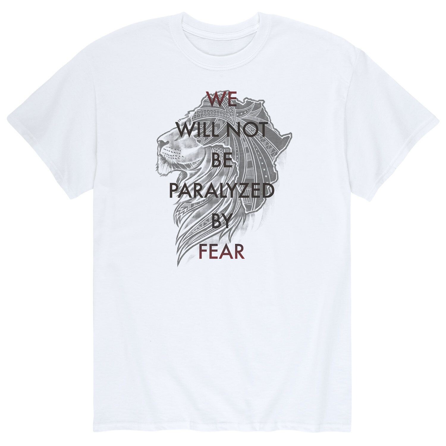 Мужская футболка «Не парализованы страхом» Licensed Character
Мужская футболка «Не парализованы страхом» Licensed Character