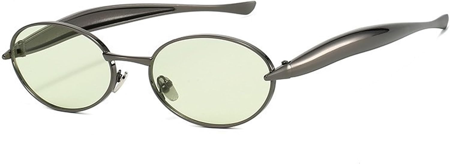 Модные ретро-солнцезащитные очки овальной формы для женщин, винтажные солнцезащитные очки в золотой оправе для мужчин, металлическая оправа piscm, Gun Color Frame Green Lens
Модные ретро-солнцезащитные очки овальной формы для женщин, винтажные солнцезащитные очки в золотой оправе для мужчин, металлическая оправа piscm, Gun Color Frame Green Lens