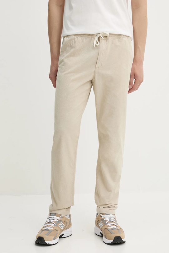 Хлопковые брюки Timberland, бежевый 
Хлопковые брюки Timberland, бежевый