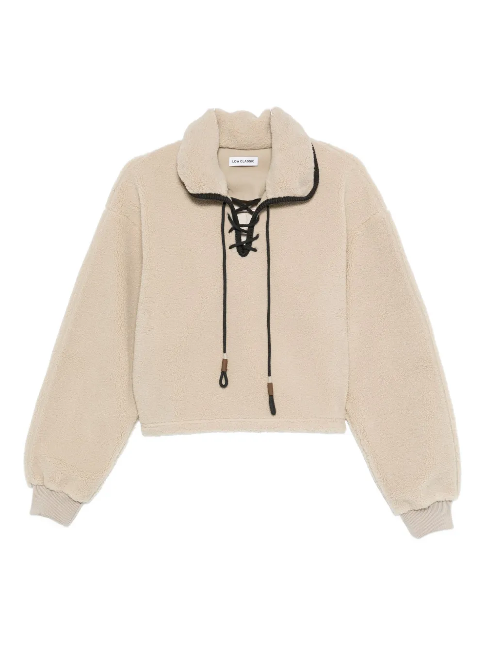 Флисовый свитшот на шнуровке Low Classic, бежевый
Флисовый свитшот на шнуровке Low Classic, бежевый