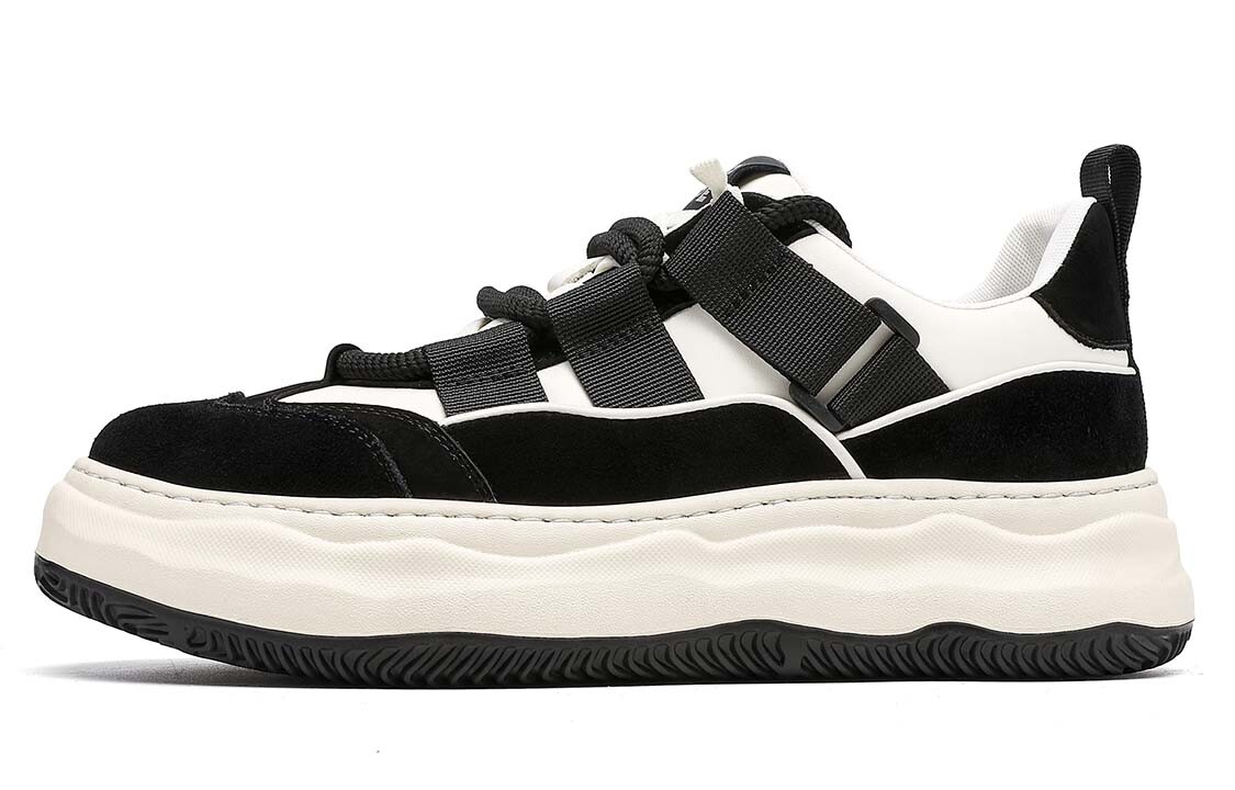 Кеды мужские, обувь для скейтбординга низкая черный/белый Trumppipe 
Кеды мужские, обувь для скейтбординга низкая черный/белый Trumppipe