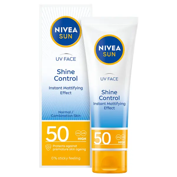 Матирующий крем для лица spf50, 50 мл Nivea Sun
Матирующий крем для лица spf50, 50 мл Nivea Sun