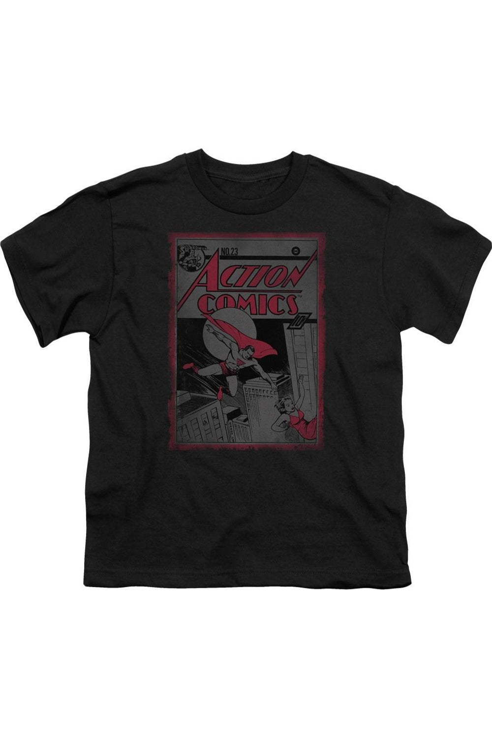 Футболка с коротким рукавом для детей Superman Action Comics 23 Gildan, черный
Футболка с коротким рукавом для детей Superman Action Comics 23 Gildan, черный