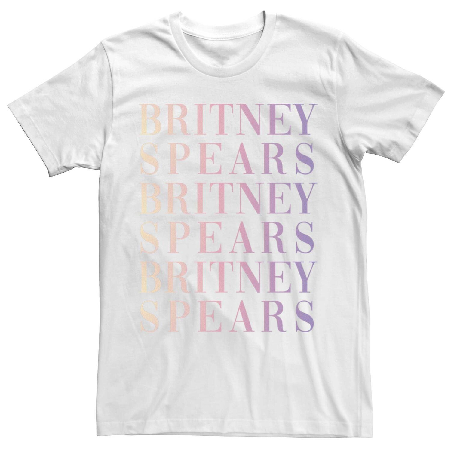 Мужская футболка Britney Spears с градиентом имени и надписью Stack Licensed Character
Мужская футболка Britney Spears с градиентом имени и надписью Stack Licensed Character