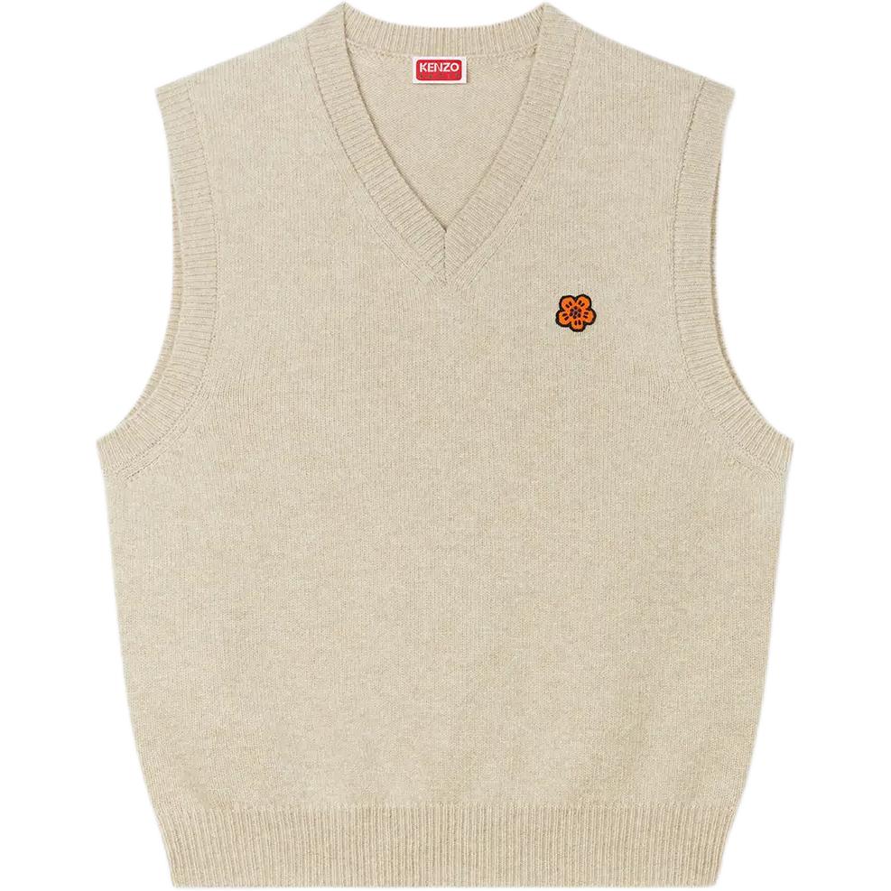 Безрукавный свитер с круглым вырезом KENZO, бежевый
Безрукавный свитер с круглым вырезом KENZO, бежевый