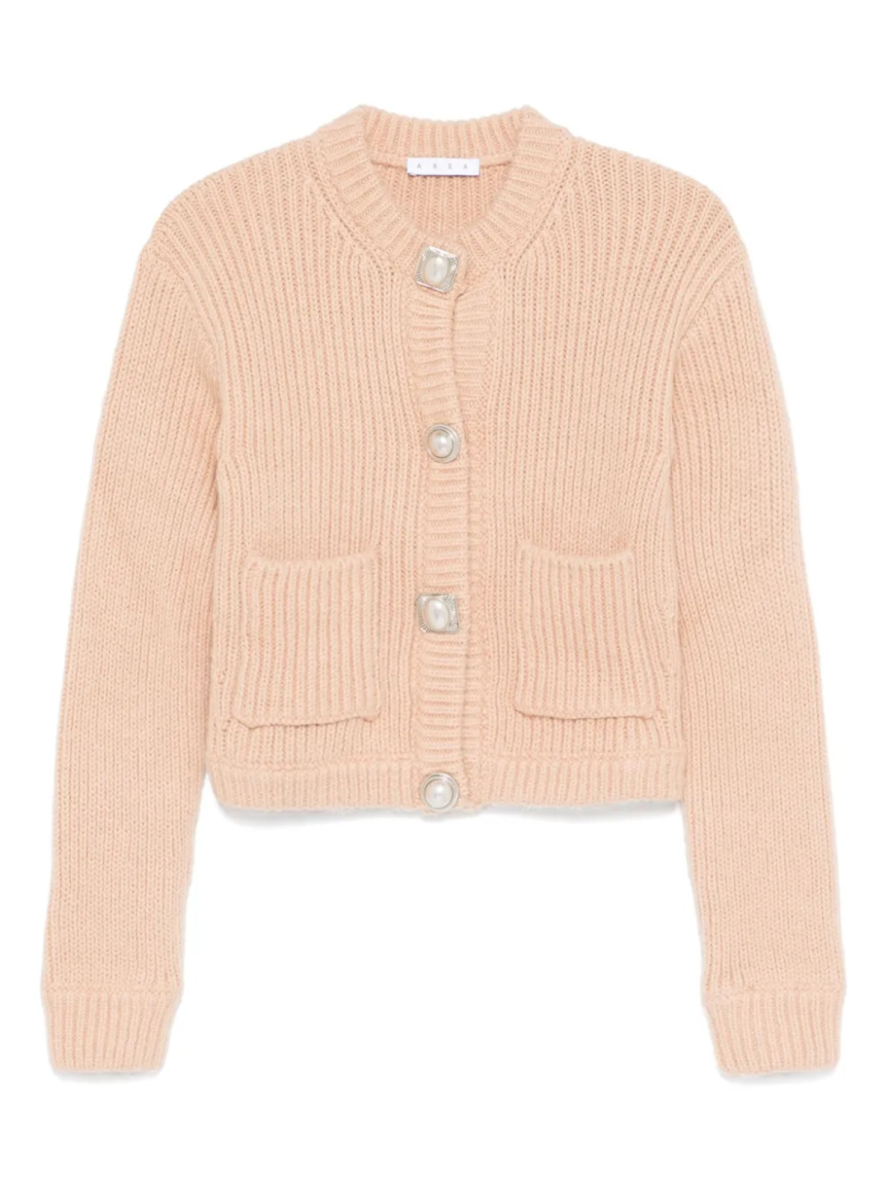 Кардиган с пуговицами из драгоценных камней AREA, нейтральный
Кардиган с пуговицами из драгоценных камней AREA, нейтральный
