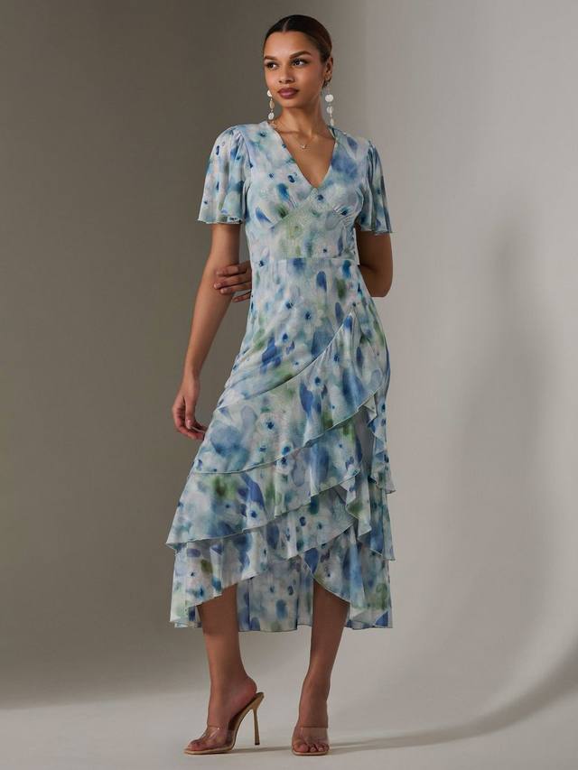 Платье мидакси с абстрактной сетчатой оборкой на подоле Jolie Moi, синий
Платье мидакси с абстрактной сетчатой оборкой на подоле Jolie Moi, синий