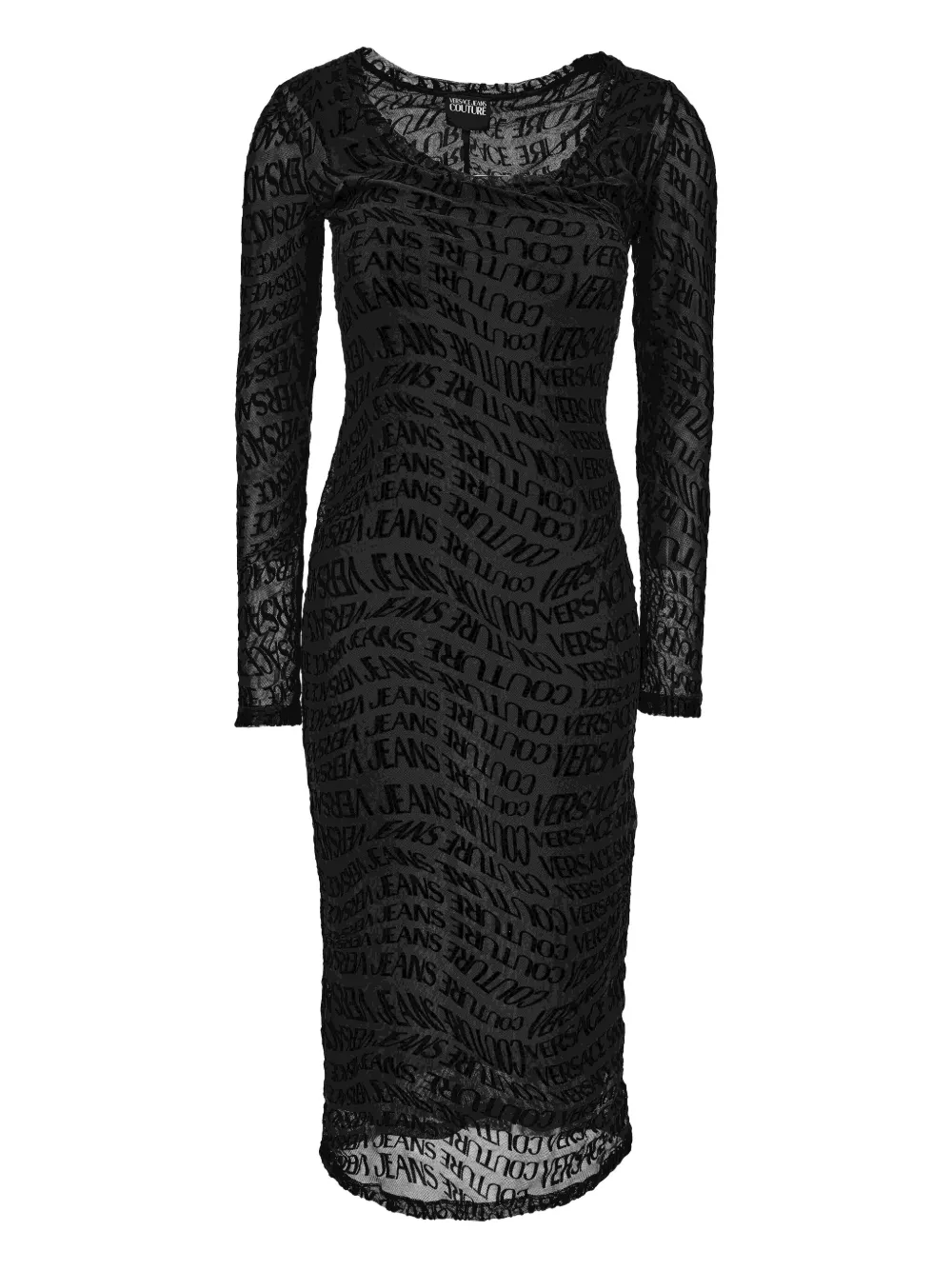 Платье миди с длинными рукавами и логотипом Versace Jeans Couture, черный
Платье миди с длинными рукавами и логотипом Versace Jeans Couture, черный