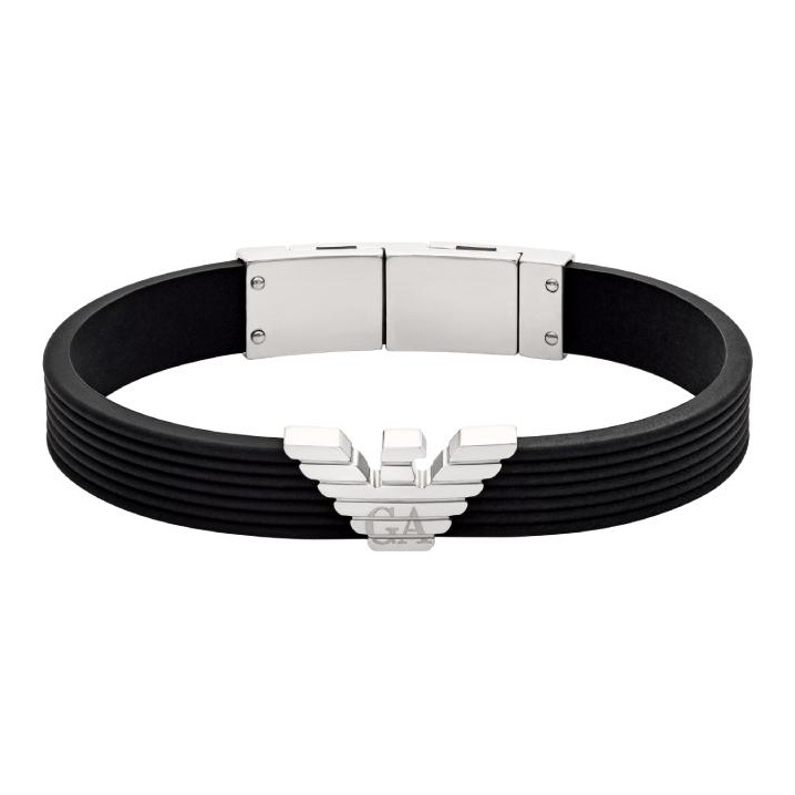 EMPORIO ARMANI Черный силиконовый браслет Id
EMPORIO ARMANI Черный силиконовый браслет Id