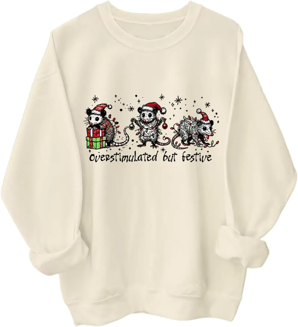 Толстовка с принтом Overstimulated But Festive Racsea
Толстовка с принтом Overstimulated But Festive Racsea