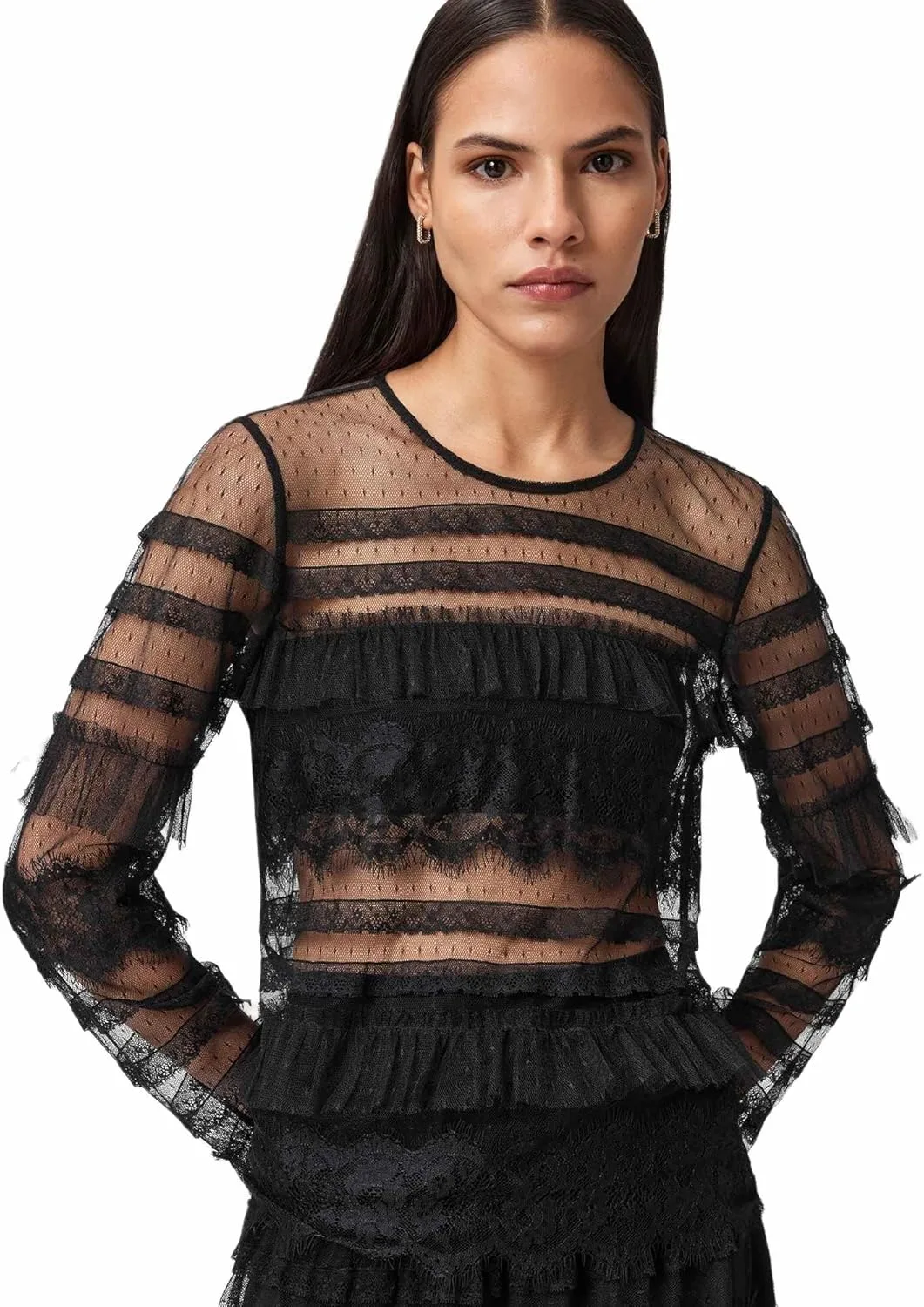 AllSaints Женский топ Arlea из тюля
AllSaints Женский топ Arlea из тюля