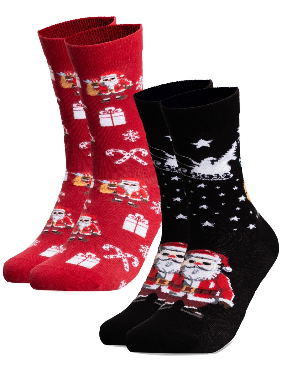 Носки Occulto Santa, красный/черный
Носки Occulto Santa, красный/черный