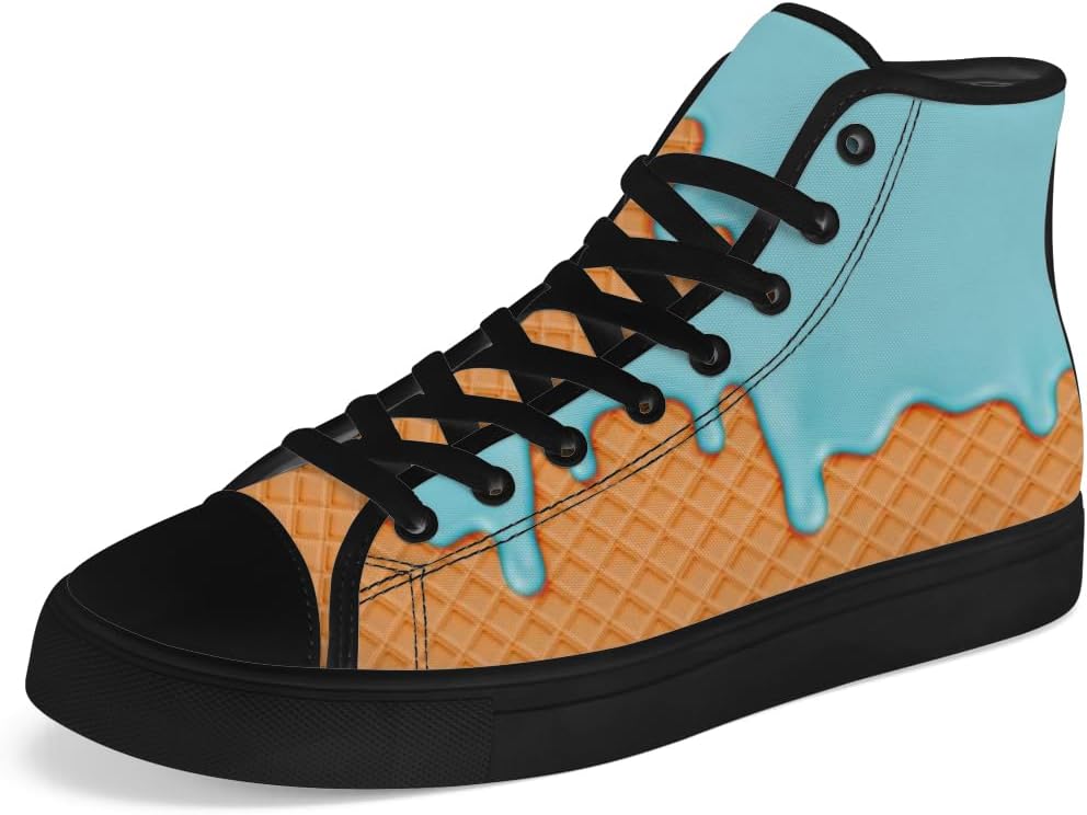 Высокие кеды из холста с мороженым, высокие кроссовки на шнуровке, повседневная обувь, подарок для мужчин и женщин Chebing, синий/желтый
Высокие кеды из холста с мороженым, высокие кроссовки на шнуровке, повседневная обувь, подарок для мужчин и женщин Chebing, синий/желтый