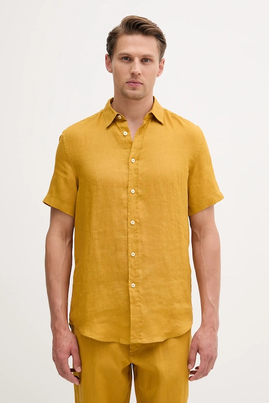 Льняная рубашка United Colors Of Benetton, желтый
Льняная рубашка United Colors Of Benetton, желтый