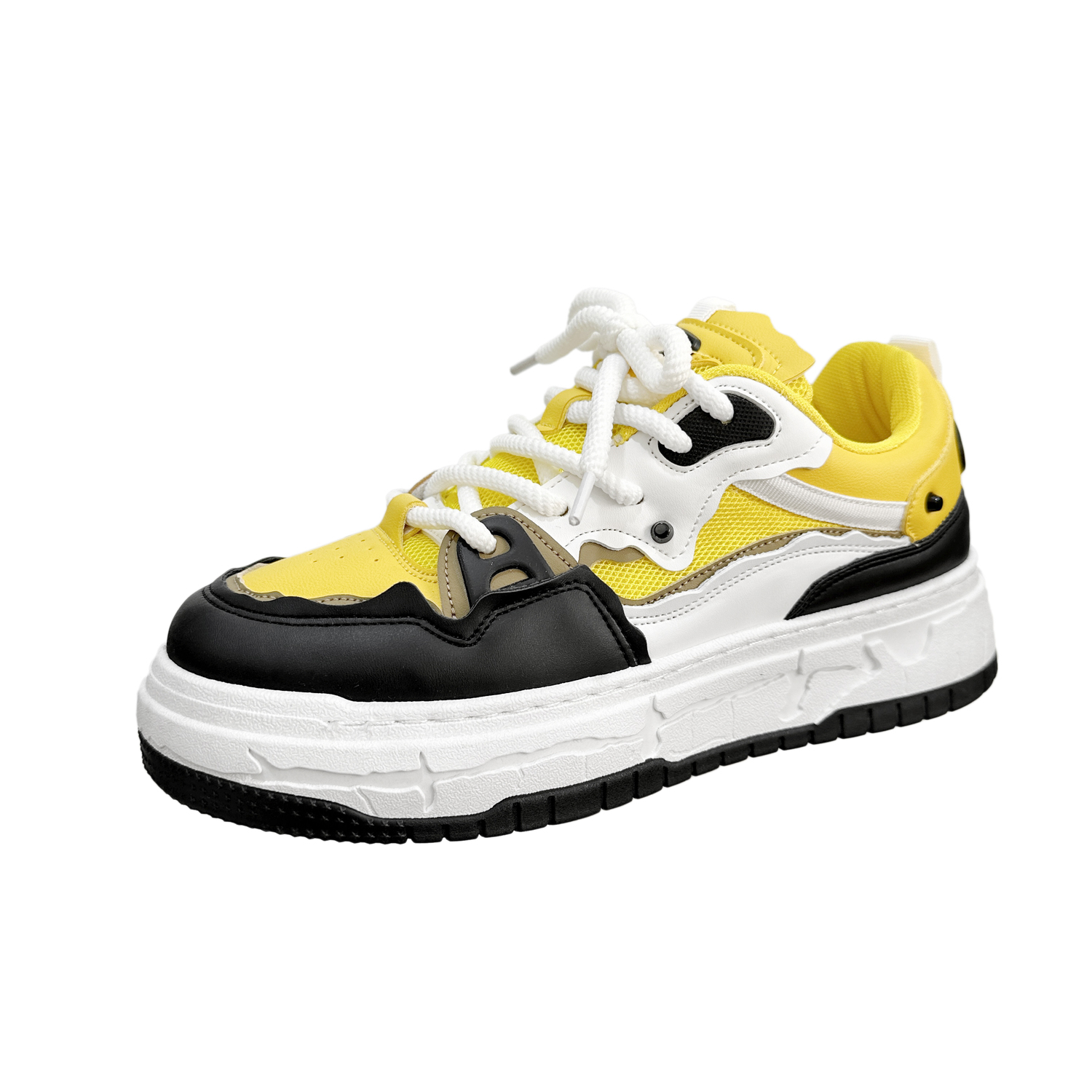 Happy Fish Низкие скейтерские кроссовки мужские бело-желтые, цвет White Yellow
Happy Fish Низкие скейтерские кроссовки мужские бело-желтые, цвет White Yellow