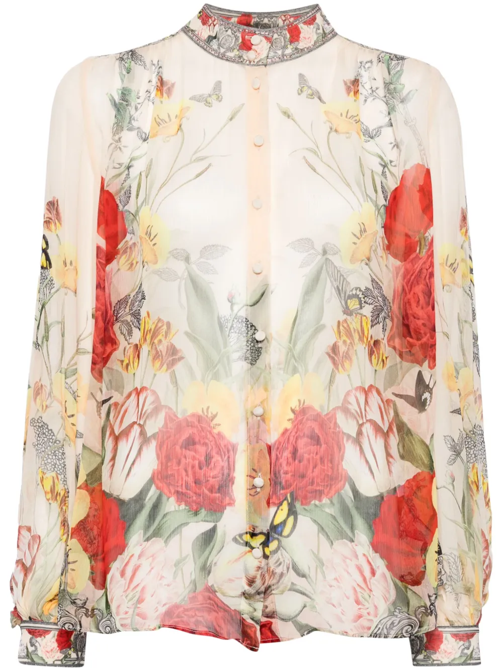 Шифоновая блузка с цветочным принтом Camilla, нейтральный
Шифоновая блузка с цветочным принтом Camilla, нейтральный